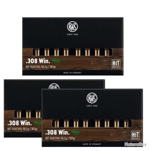 Balles RWS Hit - Cal. 308 Win Mag - 308 Win MAG / Par 3