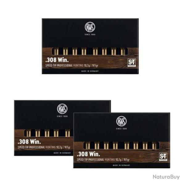 Balles RWS Short Rifle Speed Tip Pro - Cal. 308 Win Mag - 308 Win MAG / 165 / Par 3