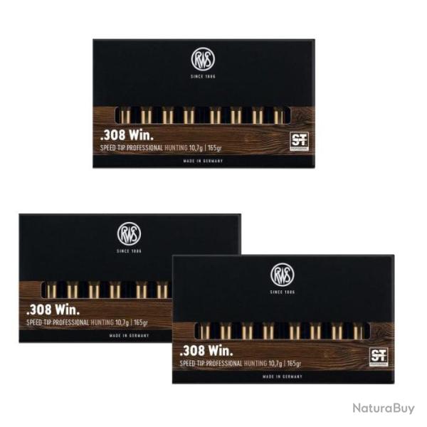 Balles RWS Speed Tip Pro - Cal. 308 Win Mag - 308 Win MAG / 165 / Par 3