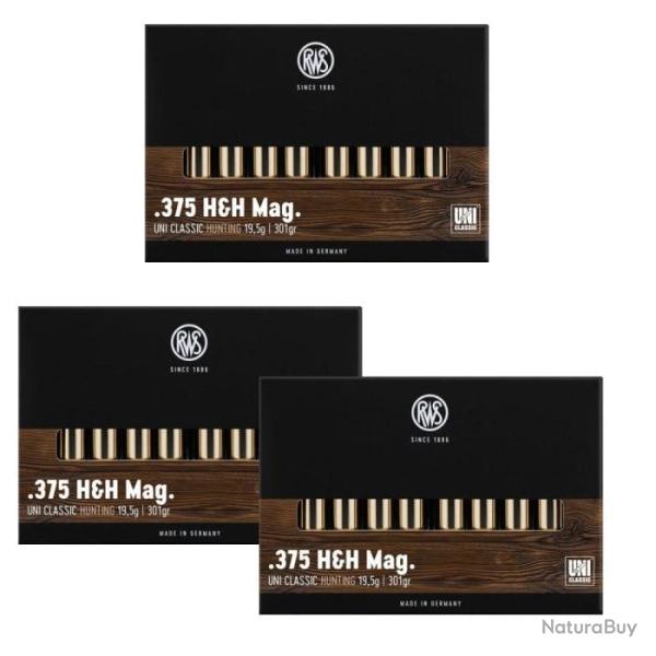 Balles RWS Uni Classic - Cal.375 HH - 375 HH / 301 / Par 3