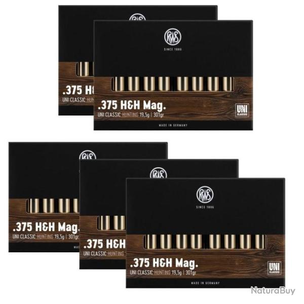 Balles RWS Uni Classic - Cal.375 HH - 375 HH / 301 / Par 5