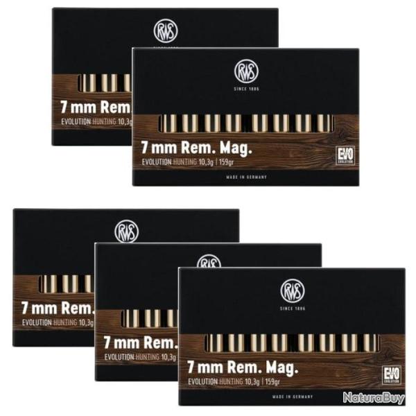 Balles RWS Evo - Cal. 7 RM Mag - 7 RM / Par 5