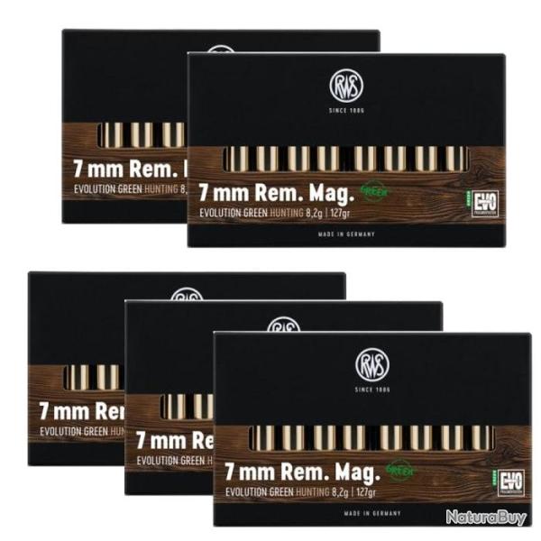 Balles RWS Evo Green - Cal. 7 RM Mag - 7 RM / Par 5