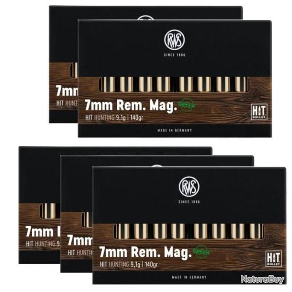 Balles RWS Hit - Cal. 7 RM Mag - 7 RM / Par 5