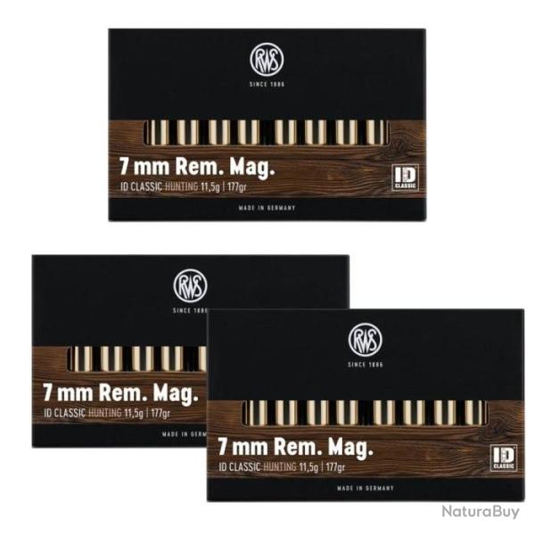 Balles RWS ID Classic - Cal. 7 RM Mag - 7 RM / Par 3