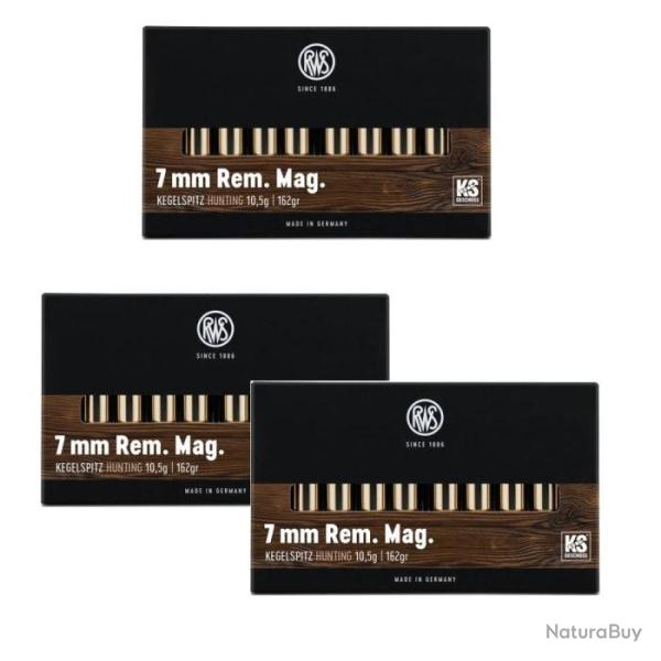 Balles RWS KS - Cal. 7 RM Mag - 7 RM / 162 / Par 3