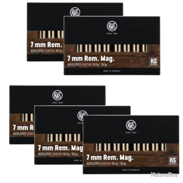 Balles RWS KS - Cal. 7 RM Mag - 7 RM / 162 / Par 5