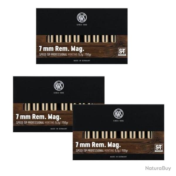 Balles RWS Speed Tip Pro - Cal. 7 RM Mag - 7 RM / 150 / Par 3