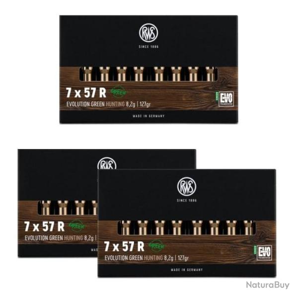 Balles RWS Evo Green - Cal. 7x57 R - 7x57R / Par 3