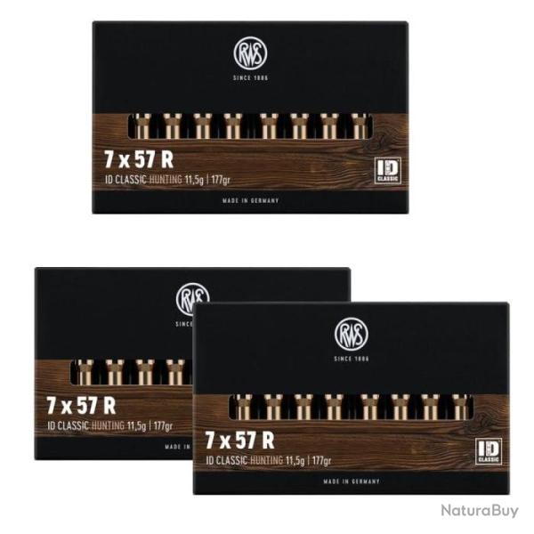 Balles RWS ID Classic - Cal. 7x57 R - 7x57R / Par 3