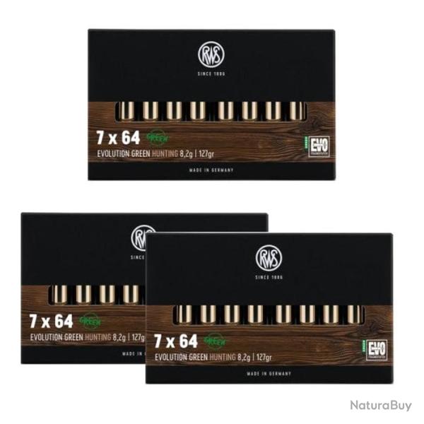 Balles RWS Evo Green - Cal. 7x64 - 7x64 / Par 3