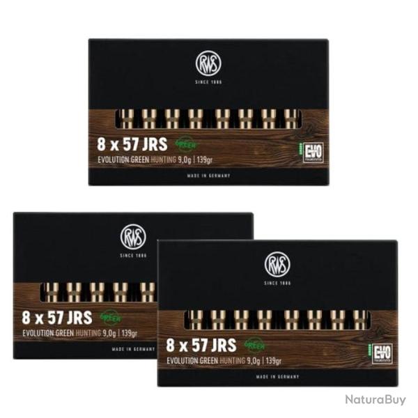 Balles RWS Evo Green - Cal. 8x57 JRS - 8x57 JRS / Par 3