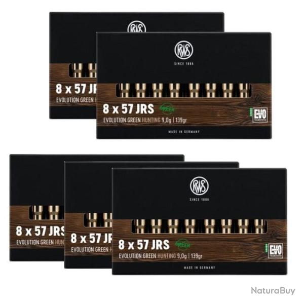 Balles RWS Evo Green - Cal. 8x57 JRS - 8x57 JRS / Par 5