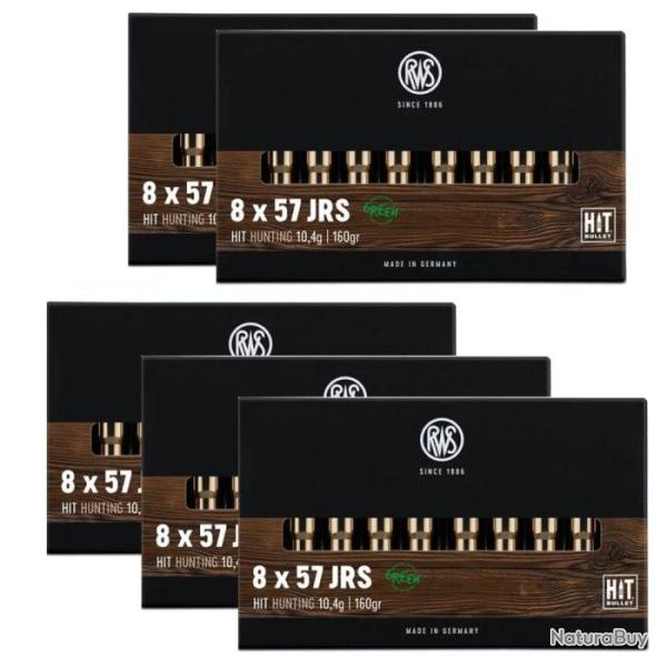 Balles RWS Hit - Cal. 8x57 JRS - 8x57 JRS / Par 5