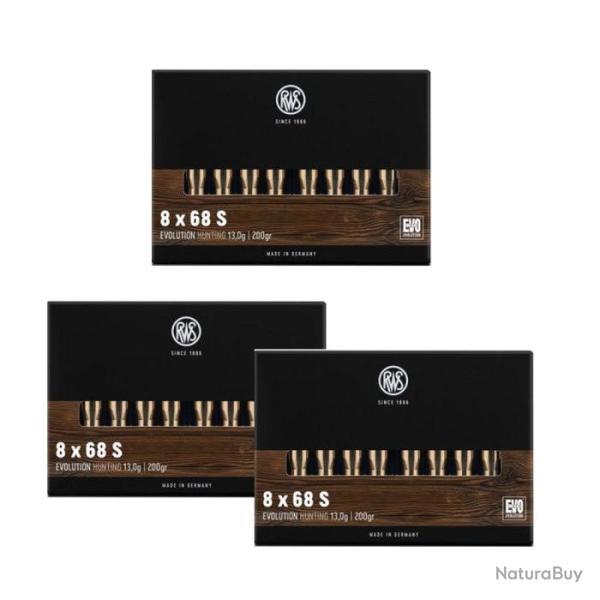 Balles RWS Evo - 8x68S / Par 3