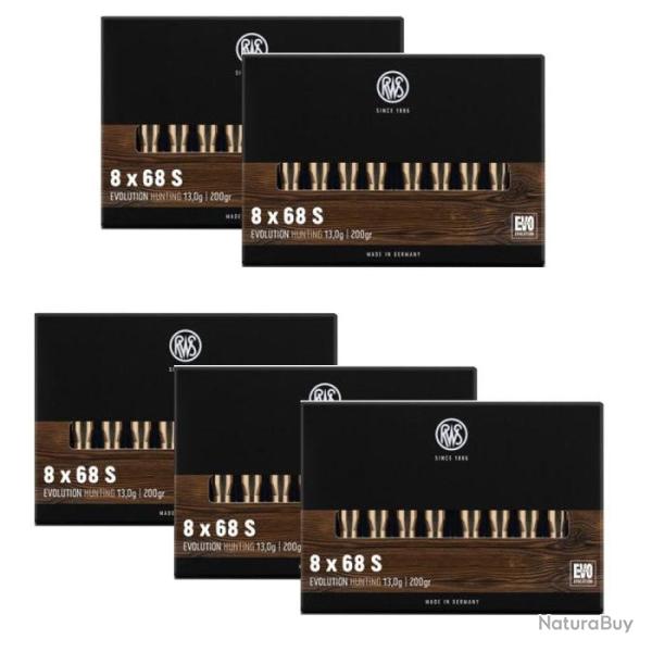 Balles RWS Evo - 8x68S / Par 5