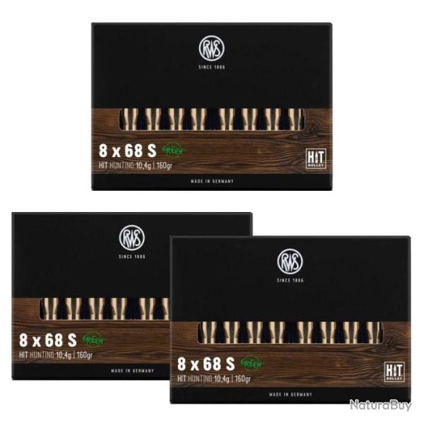 Balles RWS Hit - 8x68S / Par 3