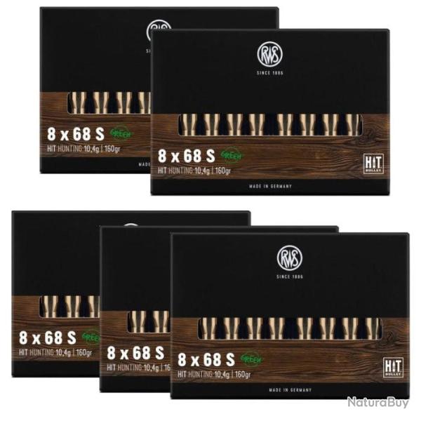 Balles RWS Hit - 8x68S / Par 5