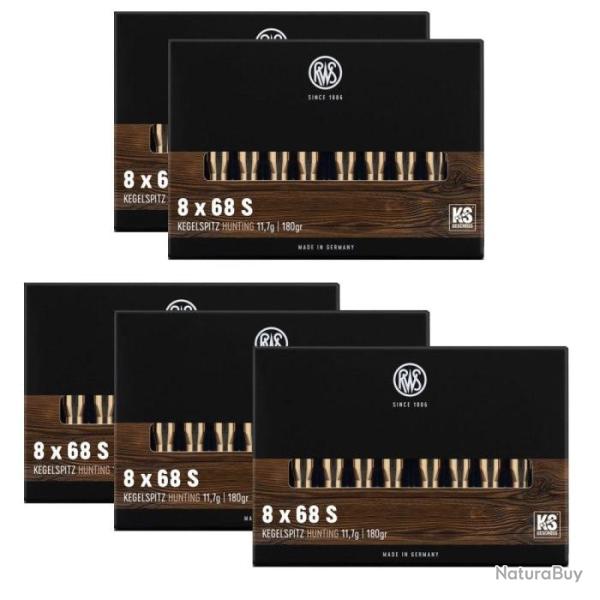 Balles RWS KS - 8x68S / 180 / Par 5