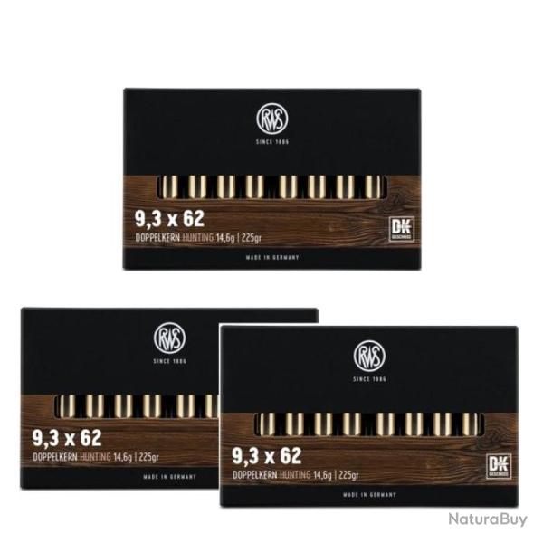 Balles RWS DK - Cal. 9.3x62 - 9.3x62 / Par 3