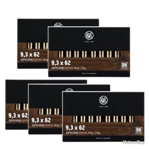 Balles RWS DK - Cal. 9.3x62 - 9.3x62 / Par 5