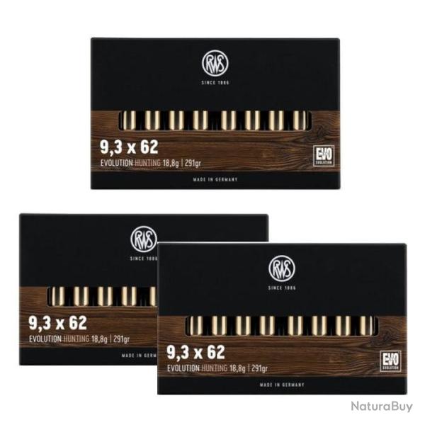 Balles RWS Evo - Cal. 9.3x62 - 9.x62 / Par 3