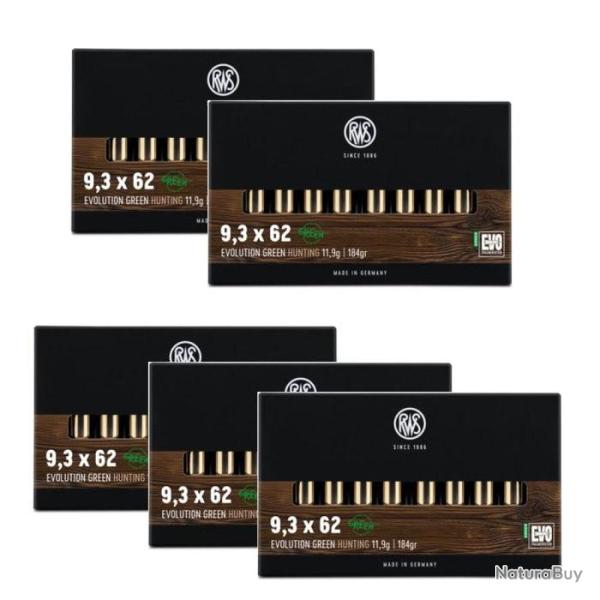 Balles RWS Evo Green - Cal. 9.3x62 - 9.3x62 / Par 5