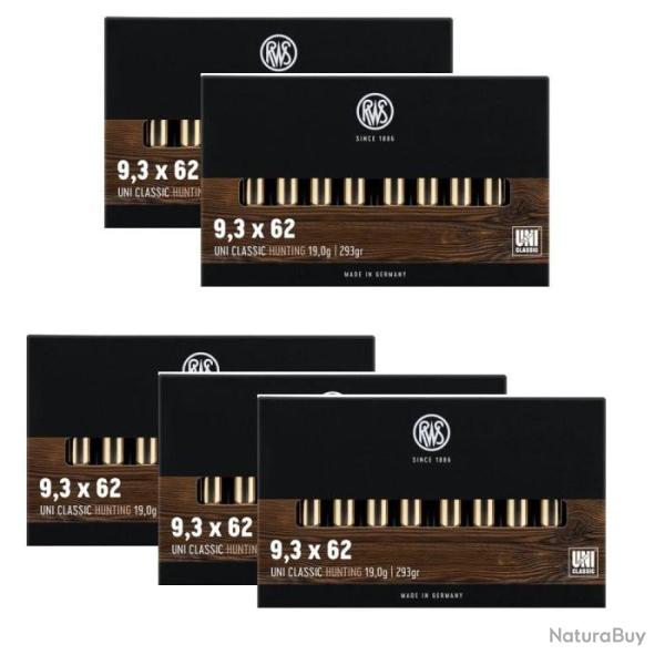 Balles RWS Uni Classic - Cal. 9.3x62 - 9.3x62 / 293 / Par 5