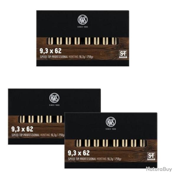 Balles RWS Speed Tip Pro - Cal. 9.3x62 - 9.3x62 / 258 / Par 3
