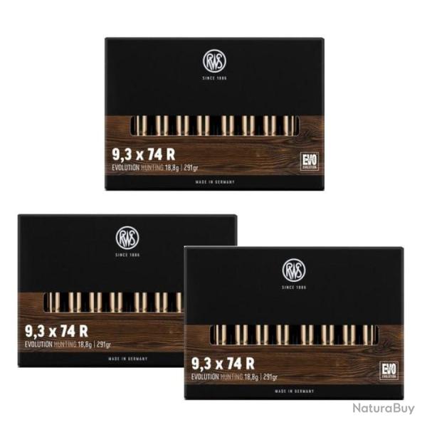 Balles RWS Evo - Cal. 9.3x74 R - 9.3x74R / Par 3