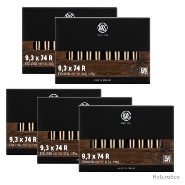 Balles RWS Evo - Cal. 9.3x74 R - 9.3x74R / Par 5