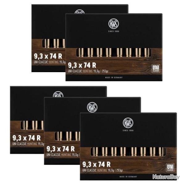 Balles RWS Uni Classic - Cal. 9.3x74 R - 293 / Par 5 / 9.3x74R