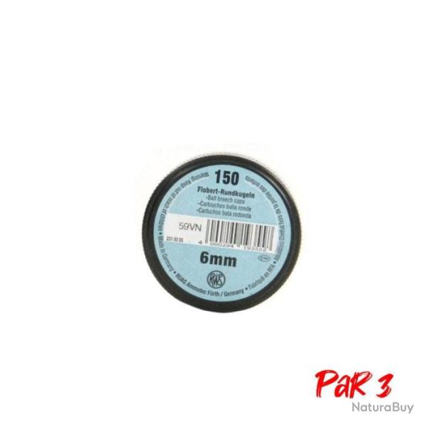 Balles RWS - Cal. 22 LR/Flobert - 22LR / Ronde / Par 3
