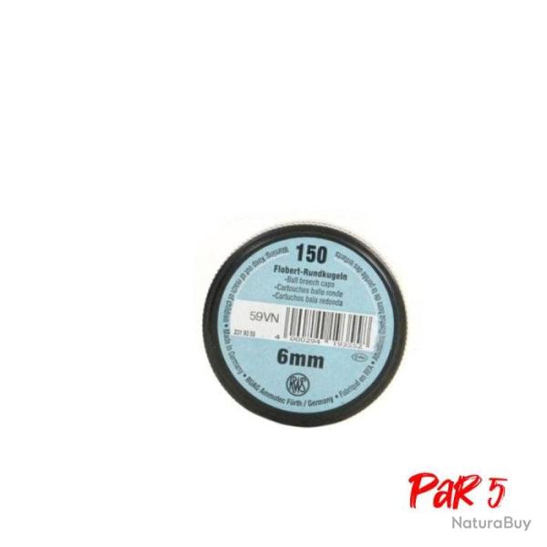 Balles RWS - Cal. 22 LR/Flobert - 22LR / Ronde / Par 5