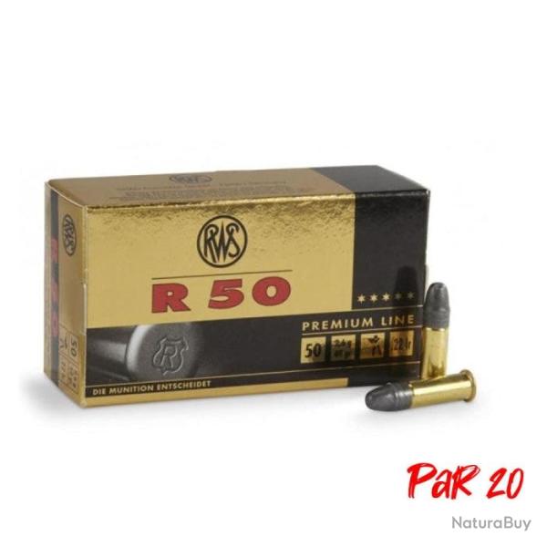 Balles RWS R50 - Cal. 22LR - 22LR / Par 20 / 40