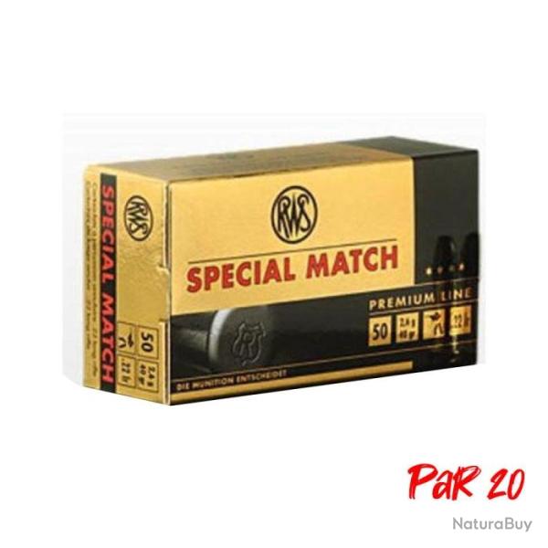 Balles RWS Sp�cial Match - Cal. 22LR - 22LR / Par 20 / 40