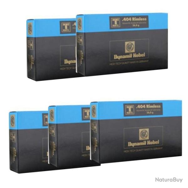 Balles RWS TMR - 26 g - Cal. 404 Rimless - 404 Rimless / Par 5