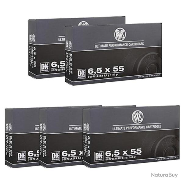 Balles RWS DK - Cal. 6.5x55 SE - Par 5