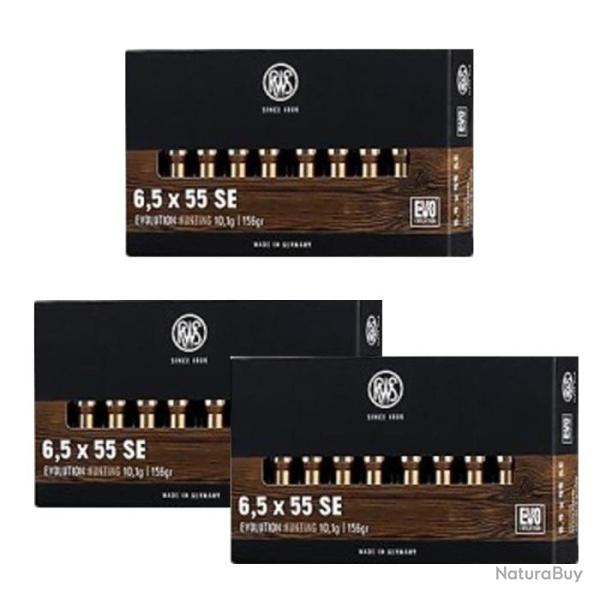 Balles RWS EVO - Cal. 6.5x55 SE - 6.5x55 / Par 3