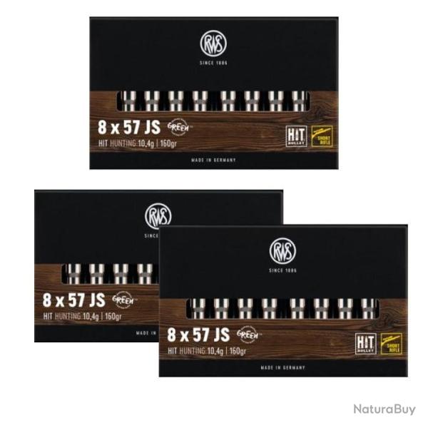 Balles RWS Hit Short Riffle - Cal. 8x57 JS - 8x57 JRS / Par 3