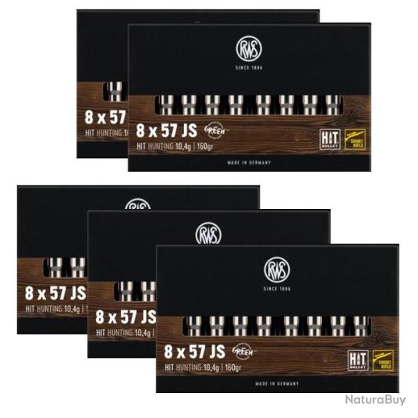 Balles RWS Hit Short Riffle - Cal. 8x57 JS - 8x57 JRS / Par 5