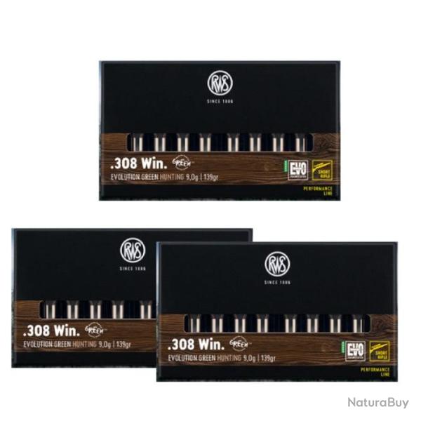 Balle RWS ctg evo green short 9.0 g - Cal. 308 Win - 308 Win MAG / Par 3