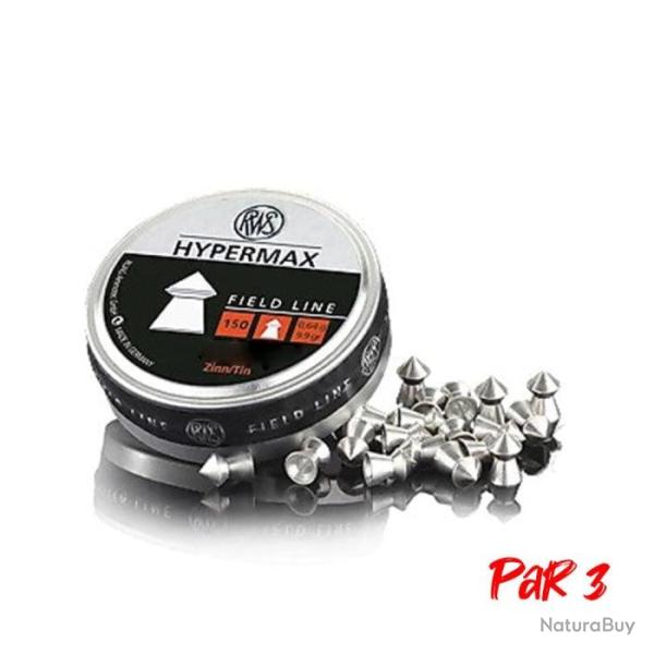 Plombs RWS Hypermax - 5.5 mm / Par 3