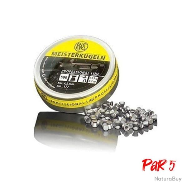 Plombs RWS Meisterkugeln - 4.5 mm / 0.45 g / Par 5