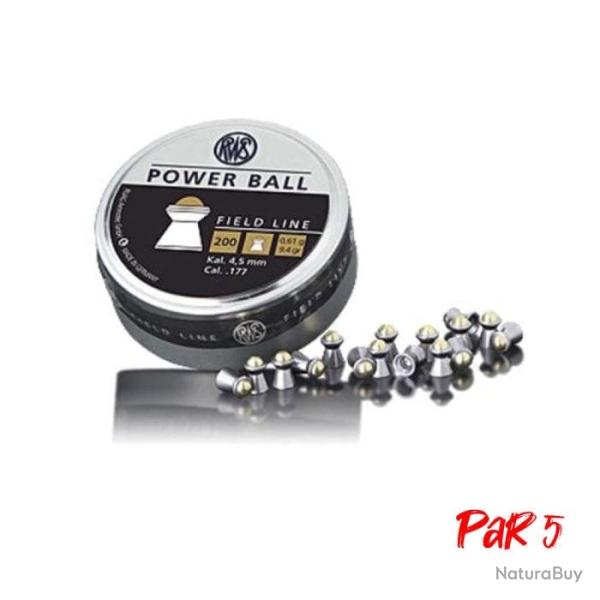 Plombs RWS Power Ball 0.61 g - Cal. 4.5 - Par 5