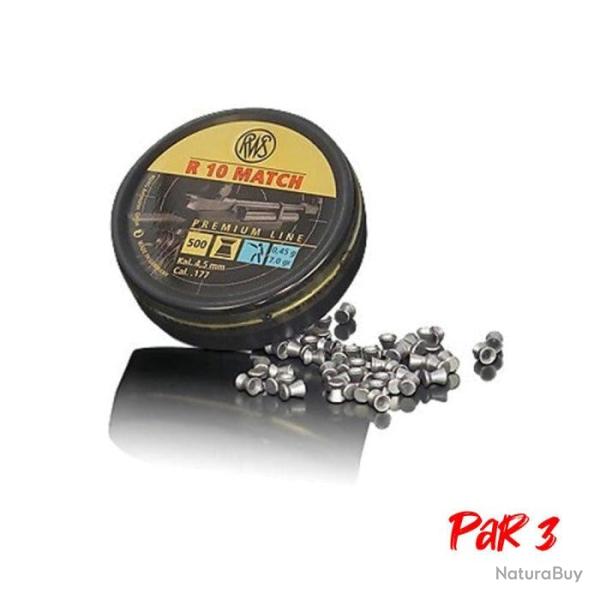 Plombs RWS R10 match - 4.51 mm / 0.45 g / Par 3