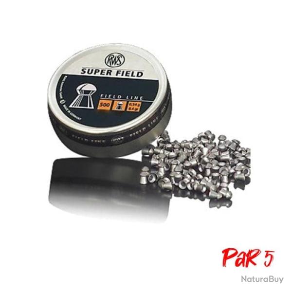 Plombs RWS Super-Field - 5.51 mm / 5.5 mm / Par 5