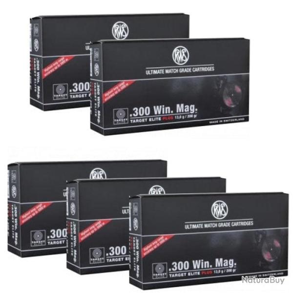 Balles RWS Target Elite Plus 12.3 g - 300 Win MAG / Par 5