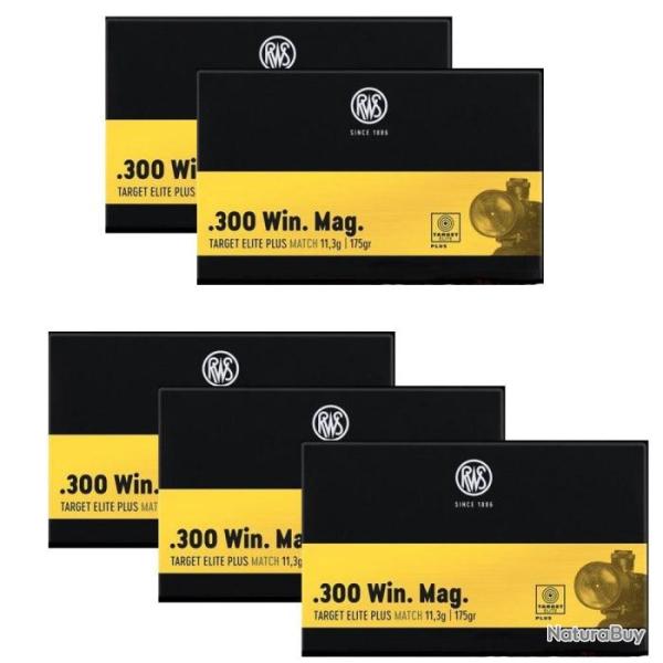 Balles RWS Target Elite Plus Match - 300 Win MAG / Par 5