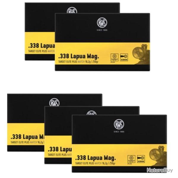 Balles RWS Target Elite Plus Match - Cal. 338 Lapua Mag - 338 Lapua MAG / Par 5
